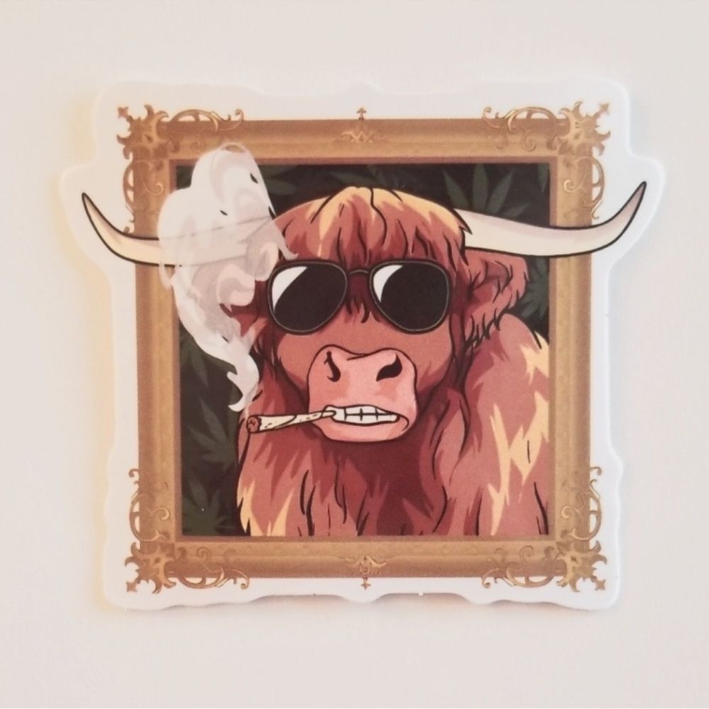 Highland Cow Sticker Western Farmhouse Decor Highland Cattle‎